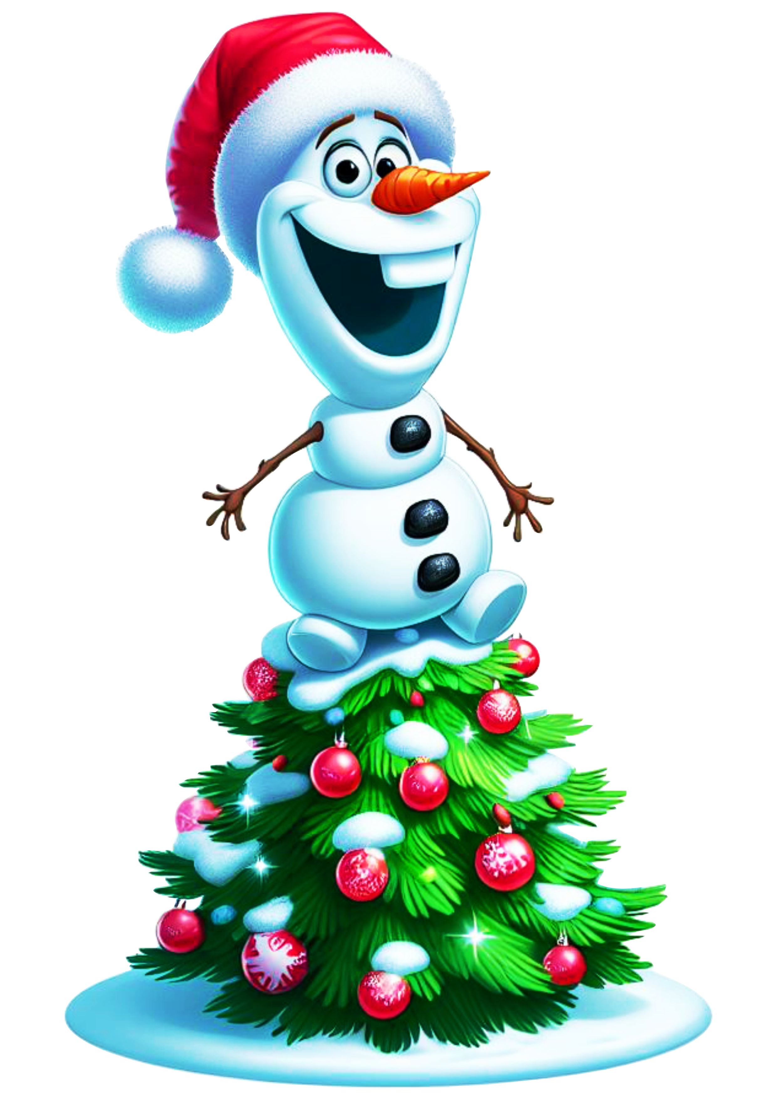 Frozen especial de natal olaf desenho infantil ãrvore de natal disney plus personagem fictãcio boneco de neve fundo transparente png