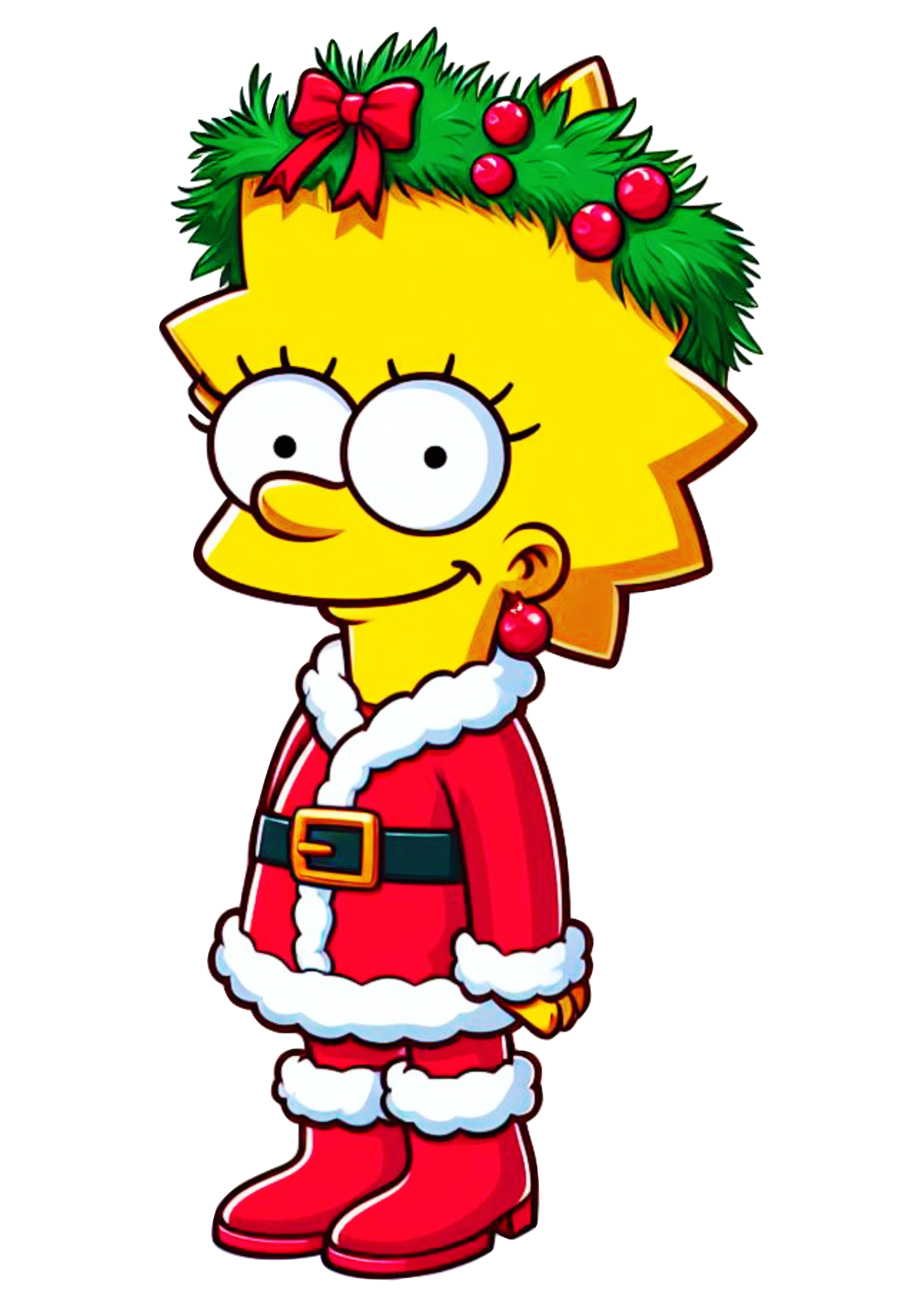 Os simpsons lisa imagens de natal guirlanda desenho fox kids png