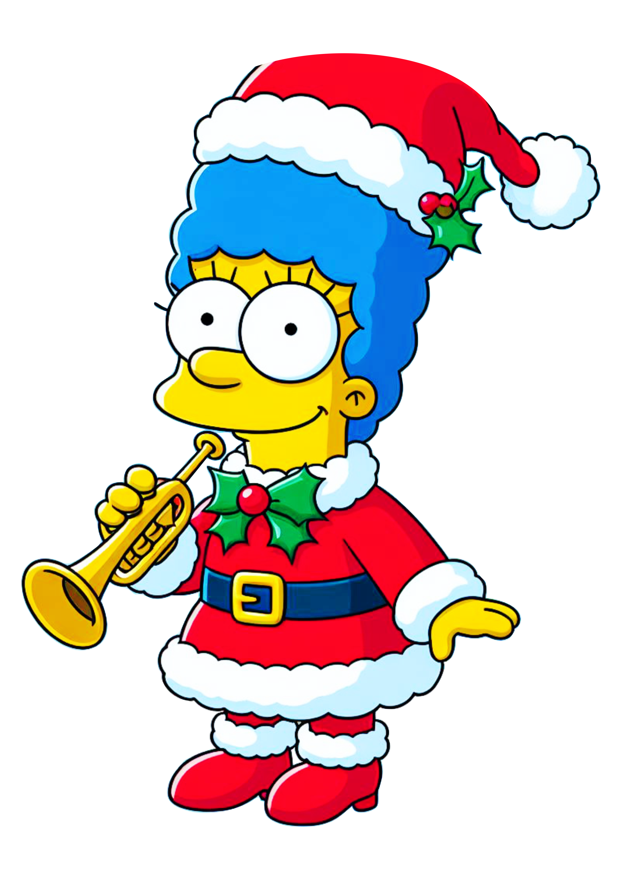 Os simpsons marge decoraãão de natal fundo transparente png