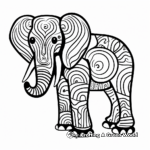 Mammoth coloring pages