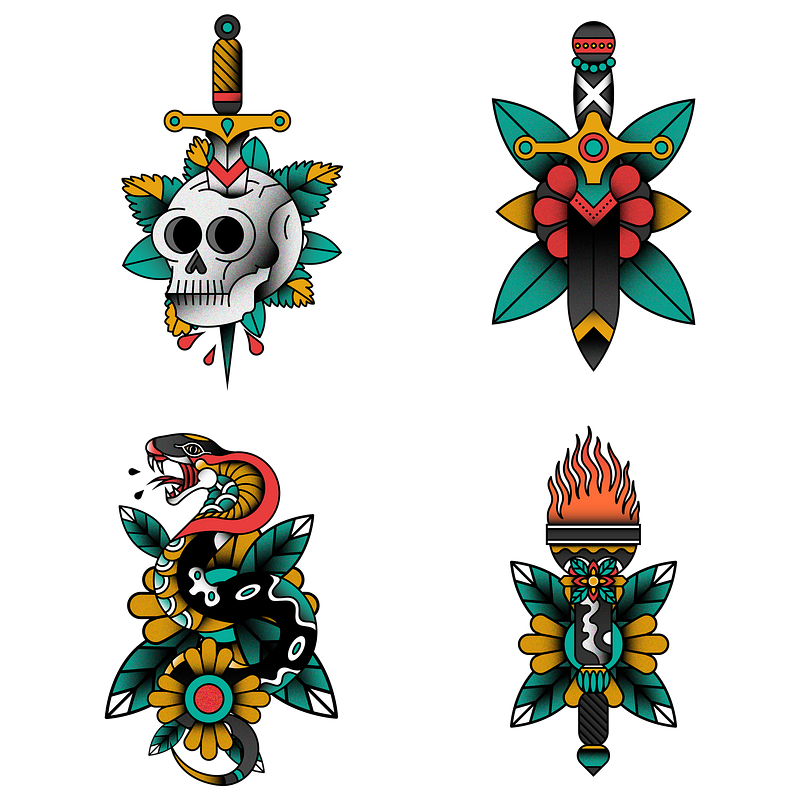 Snake traditional tattoo images free photos png stickers wallpapers backgrounds