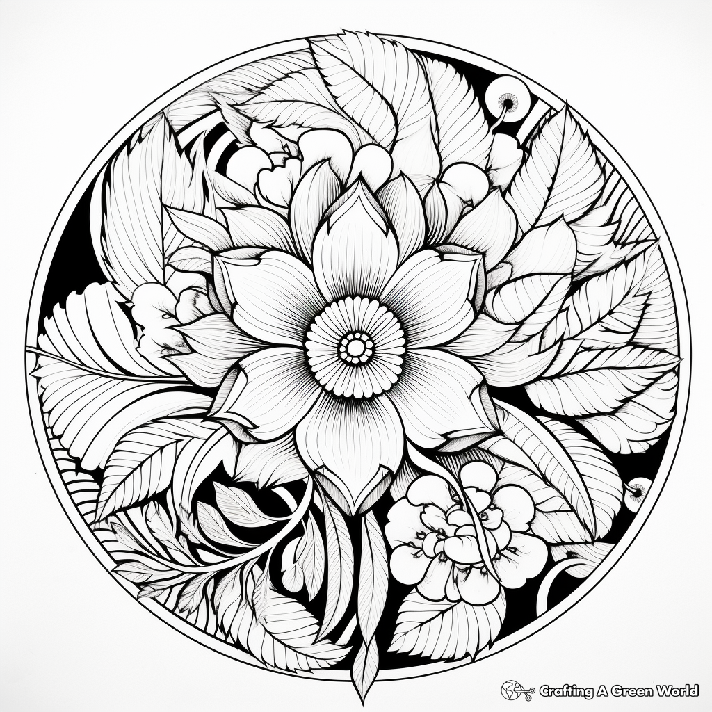 Aesthetic fall coloring pages