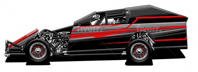 Make detailed design car vector illustration in days by wicak