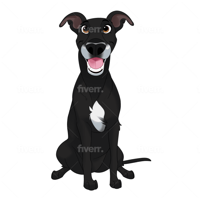 Draw your lovely pets into disney cartoon portrait by damnstrart