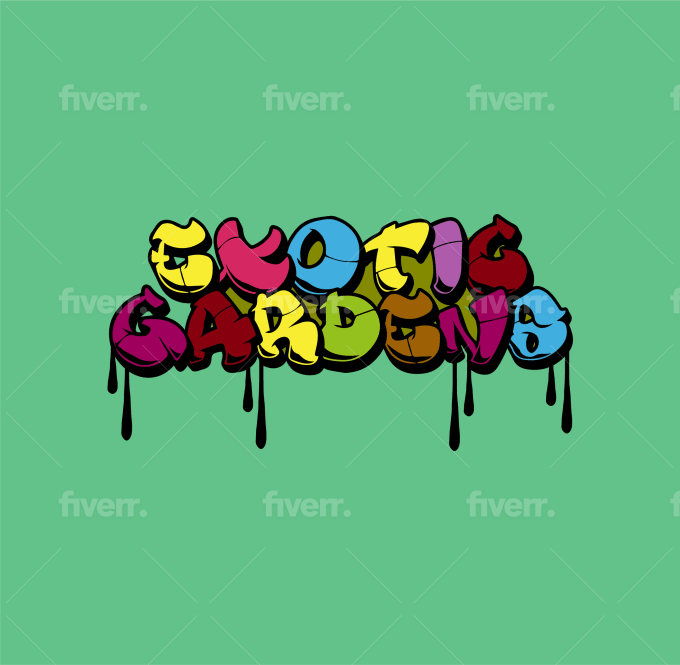 Create graffiti lettering typography text and font logo by jerinrahman