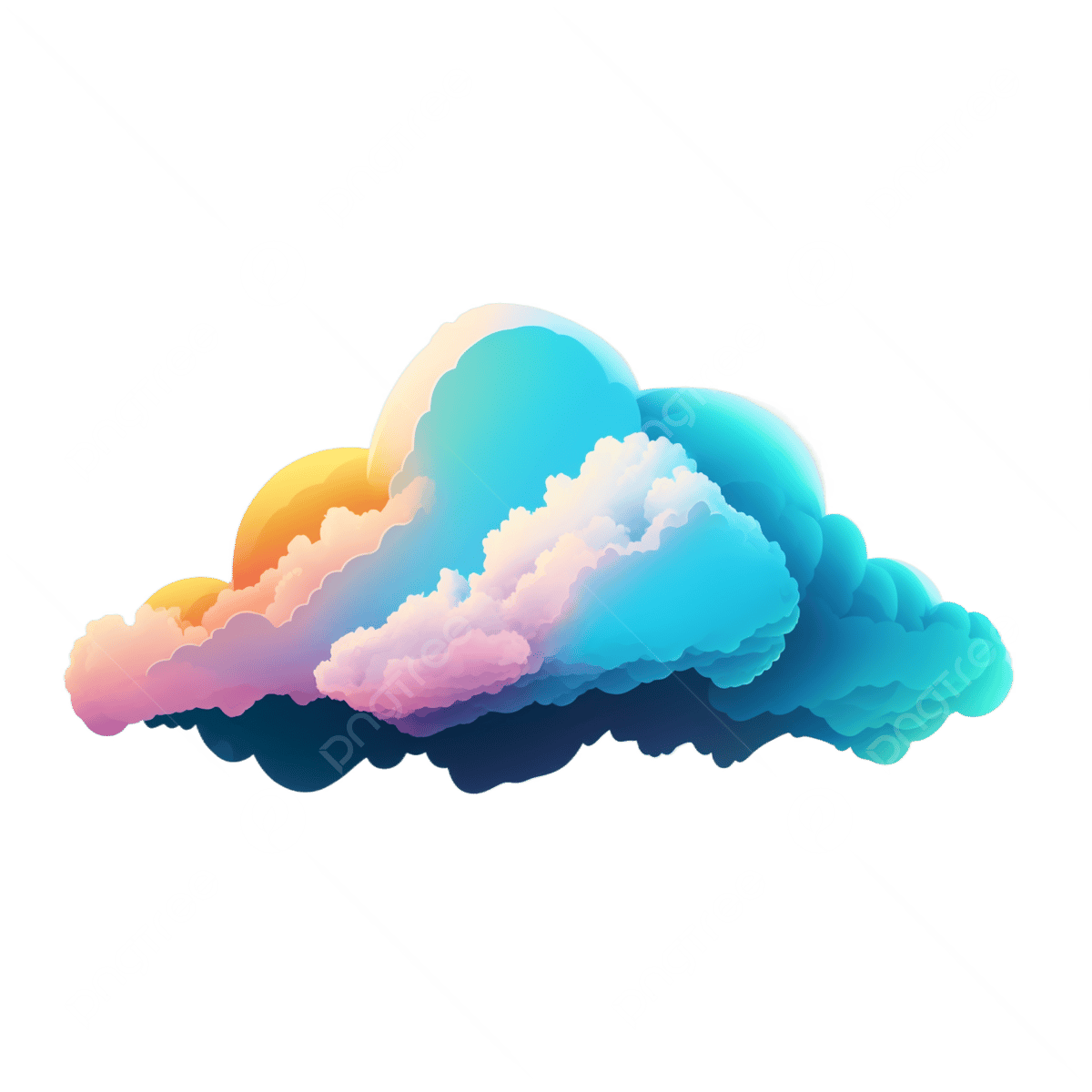 Cloud color fantasy color dream clouds png transparent image and clipart for free download