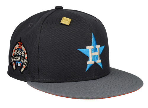 Houston astros fifty fitted hat with pin asg side patch