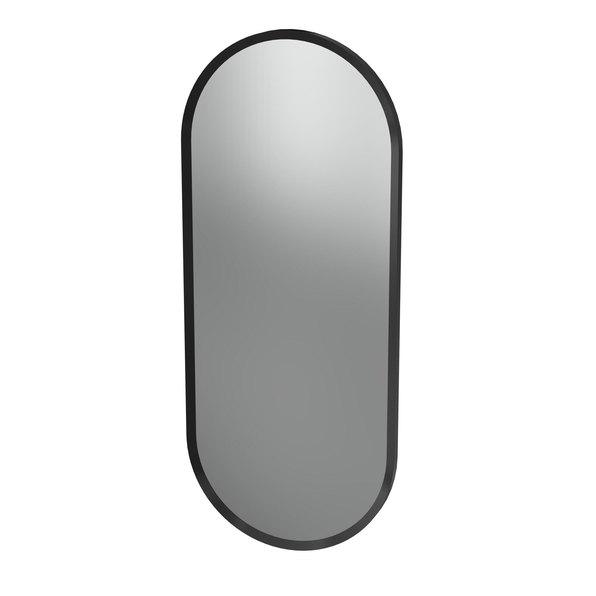 Soji x pill black framed mirror