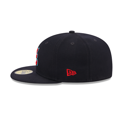 Atlanta braves mlb new era fathers day ac fifty fitted hatdark navy