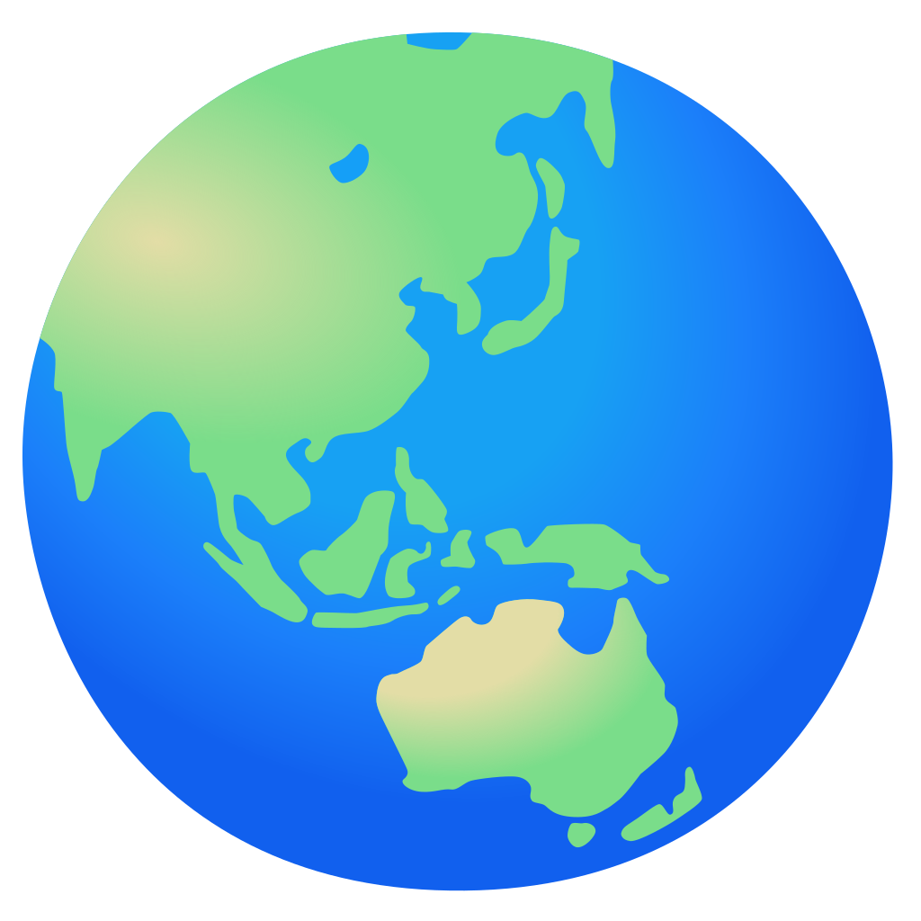 Ð globe showing asia