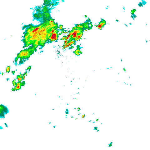 Rain areas km range