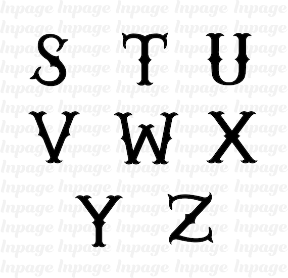 Fishtail monogram svg fishtail alphabet letter svg monogram