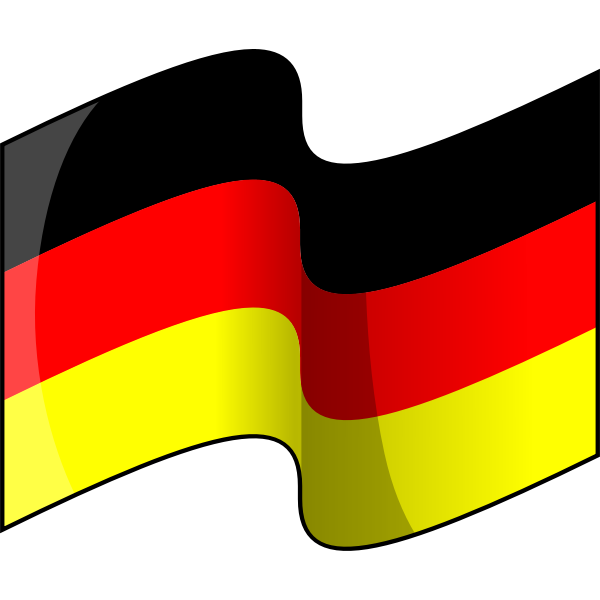 Flag of germany vector image free svg