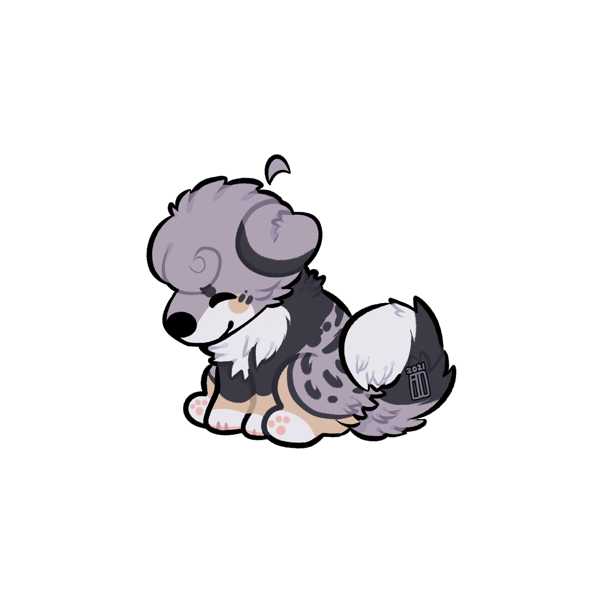 A pubby waves at youart by me flowfells on twitter rfurry