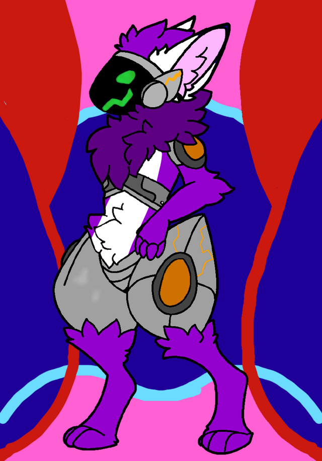 Species swap of my fursona base used included rfurry