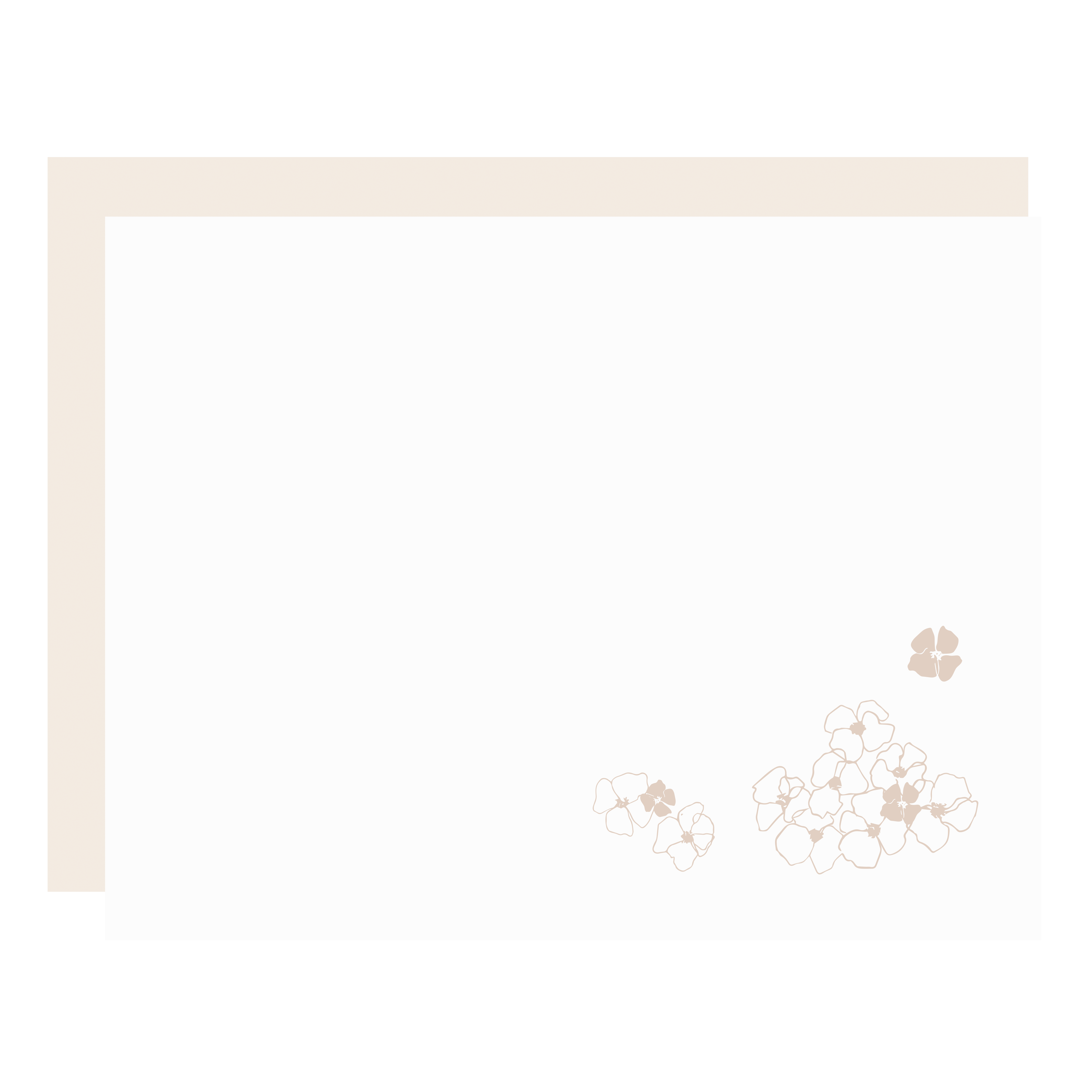 Floral flat boxed note set