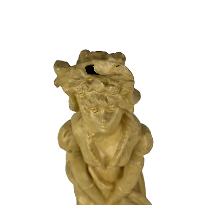 Antique th century austrian bernard bloch red ware figural majolica statue