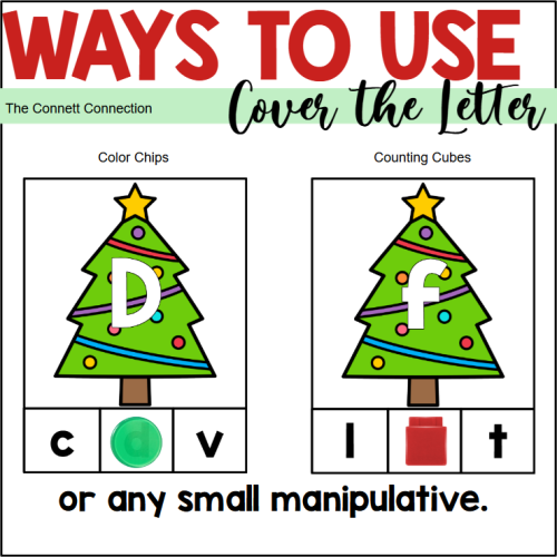 Christmas alphabet clip cards made by teachers