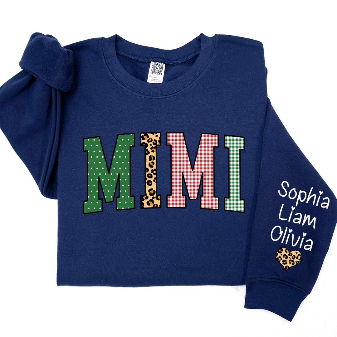Lofaris merry christmas mimi texture customized sweatshirt