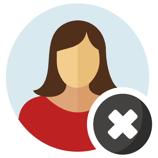 Remove female user color icon png and svg vector free download