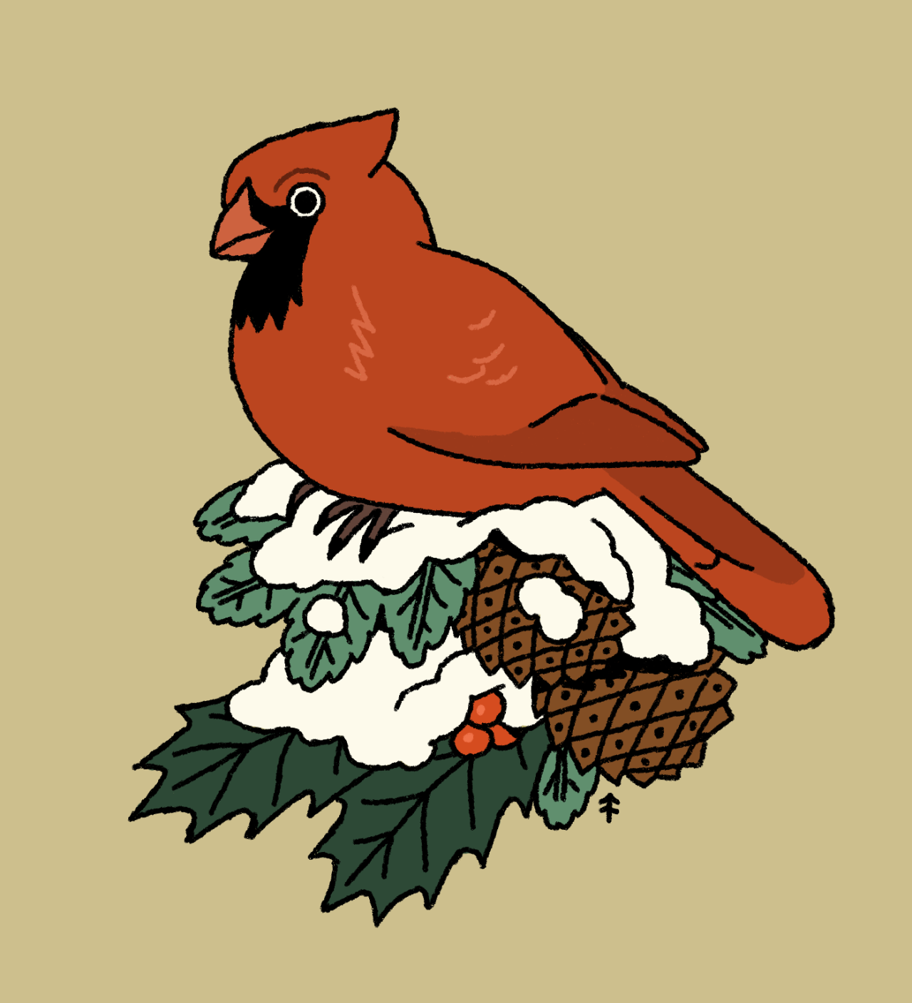 Quiet bird tired bird