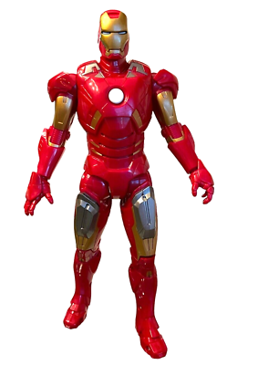 Talking iron man avenger action figure marvel sounds hasbro with weapon