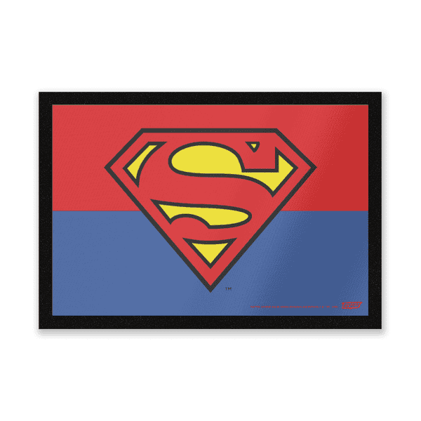 Dc ics superman logo entrance mat homeware
