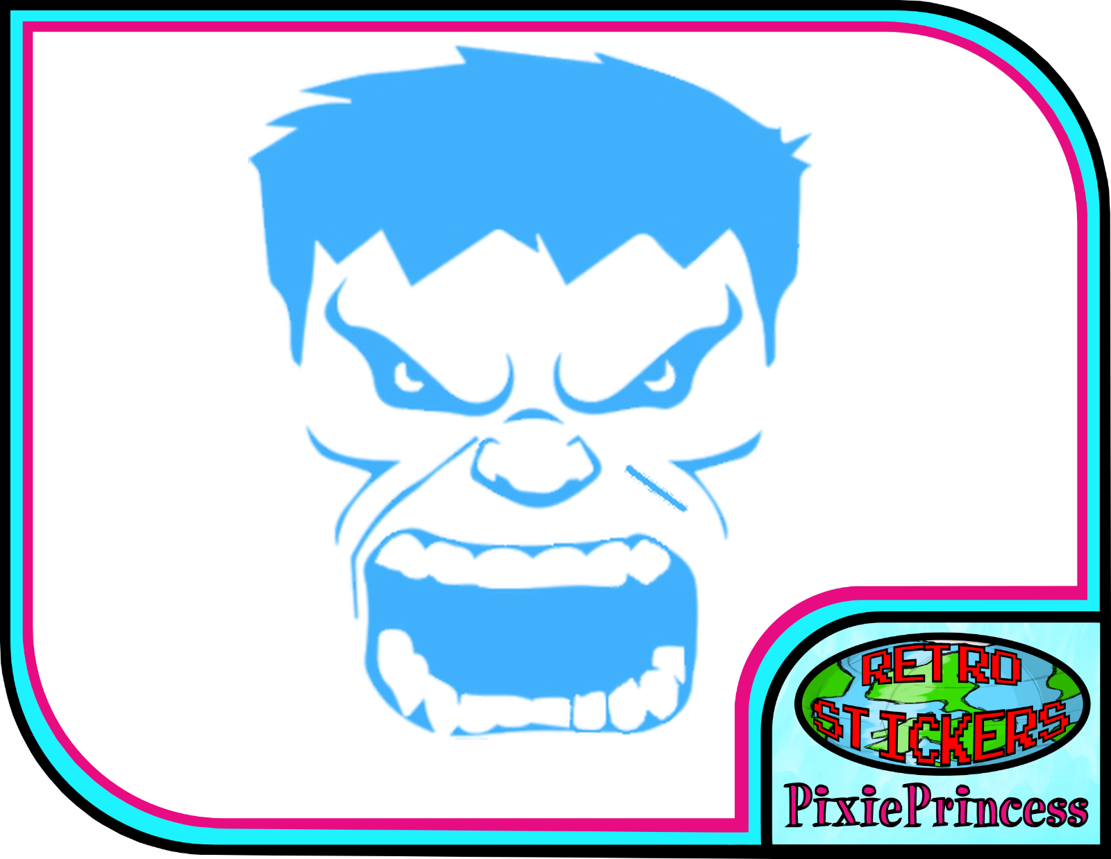 Hulk marvel avengers f vinyl sticker laptop car bike wall poster window decal