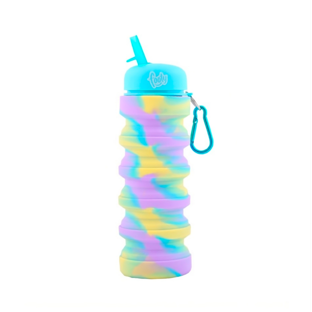 Botella footy plegable distintos colores opciones
