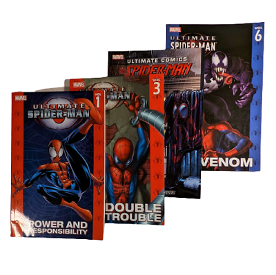 Ultimate spider man graphic novels lot of nos marvel pb vg