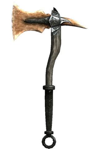 Skyrimdragonbone war axe