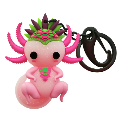 Llavero d by mexico ajolote rosa con glitter