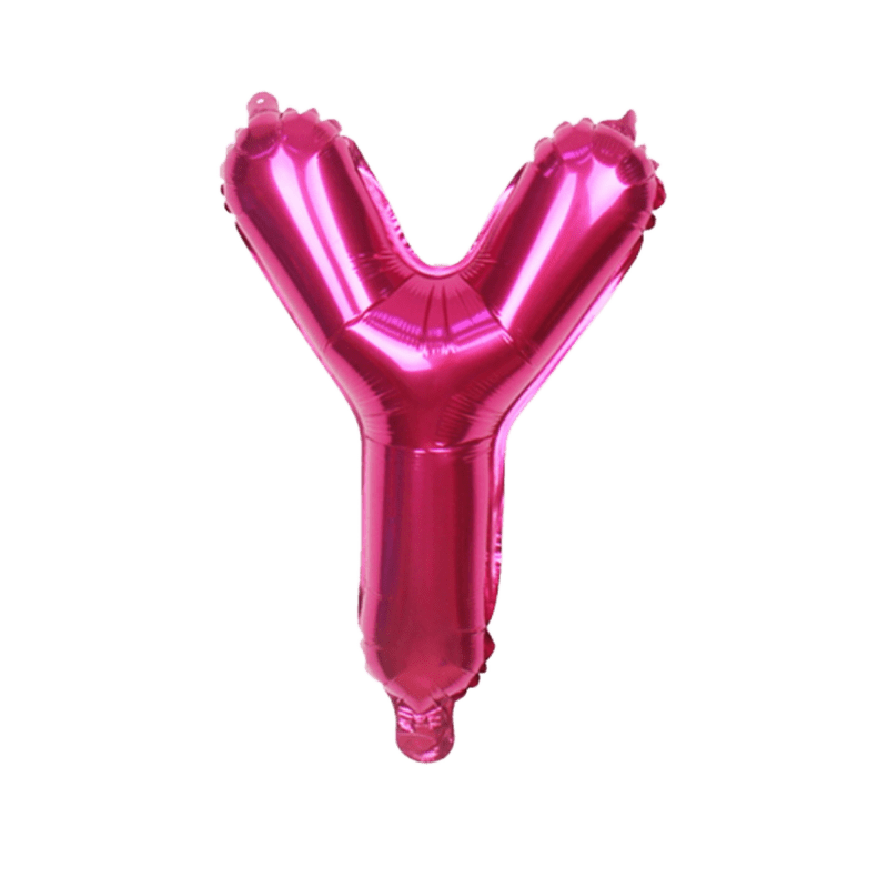 Hot pink alphabet balloons balloon party singapore