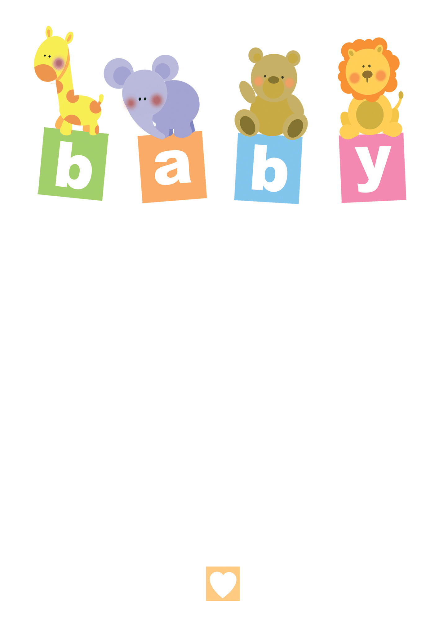 Alphabet blocks with cartoon animal toys new baby gift wrap â dom geri