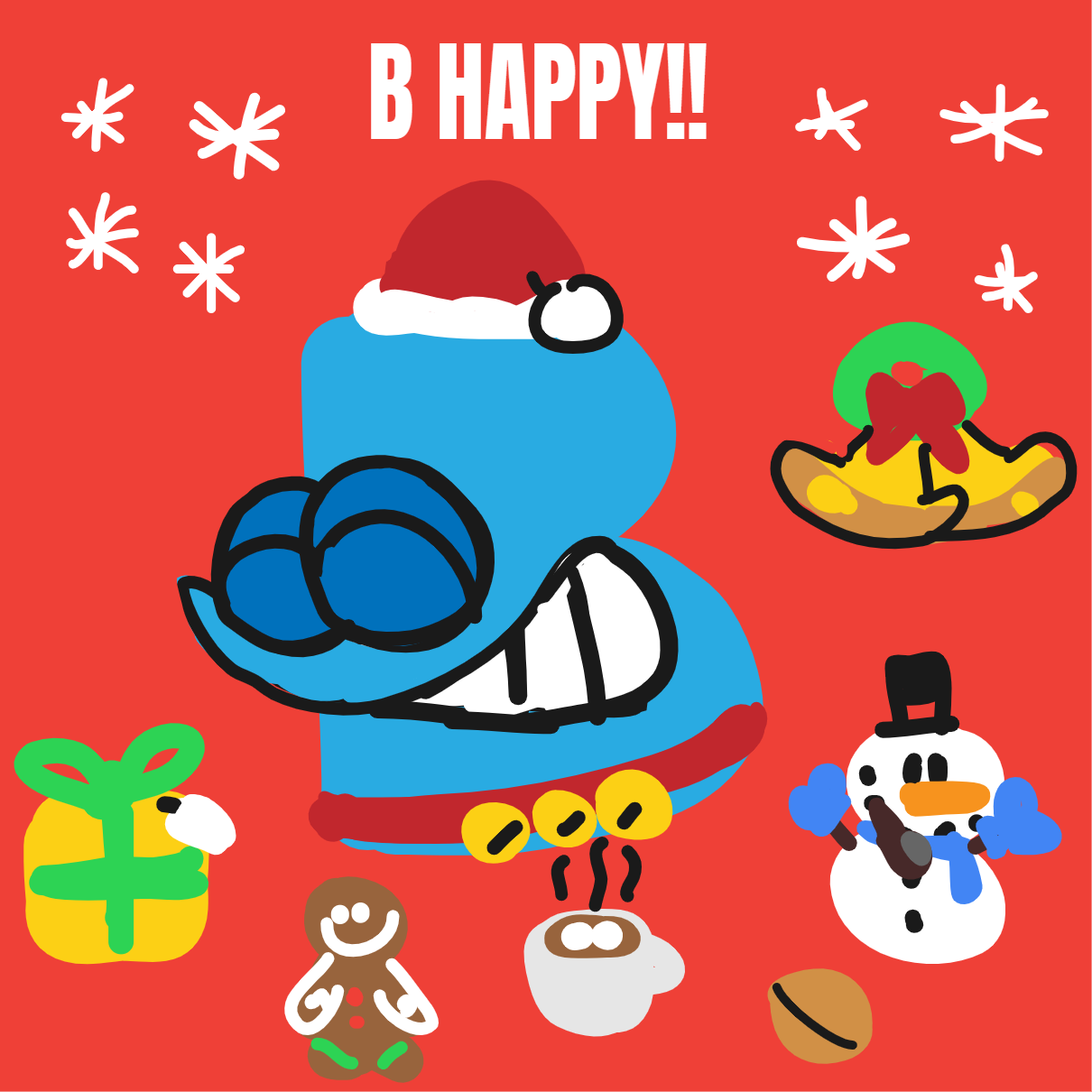 B holiday themed by thisisookie on