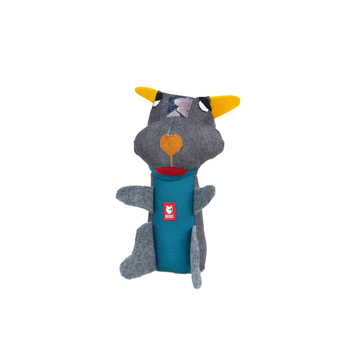 Upcycled soft dog toy