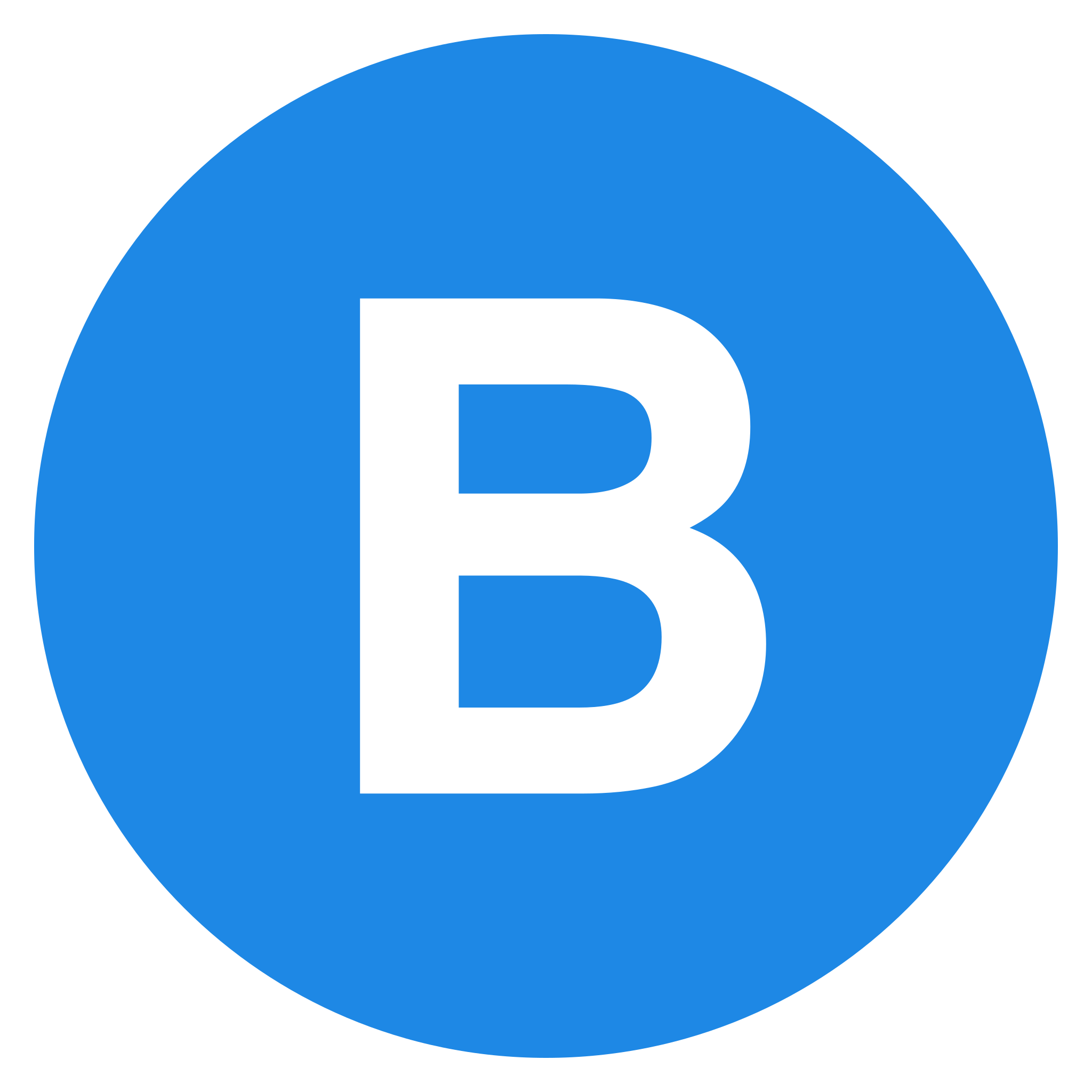 Fileeo circle blue white letter