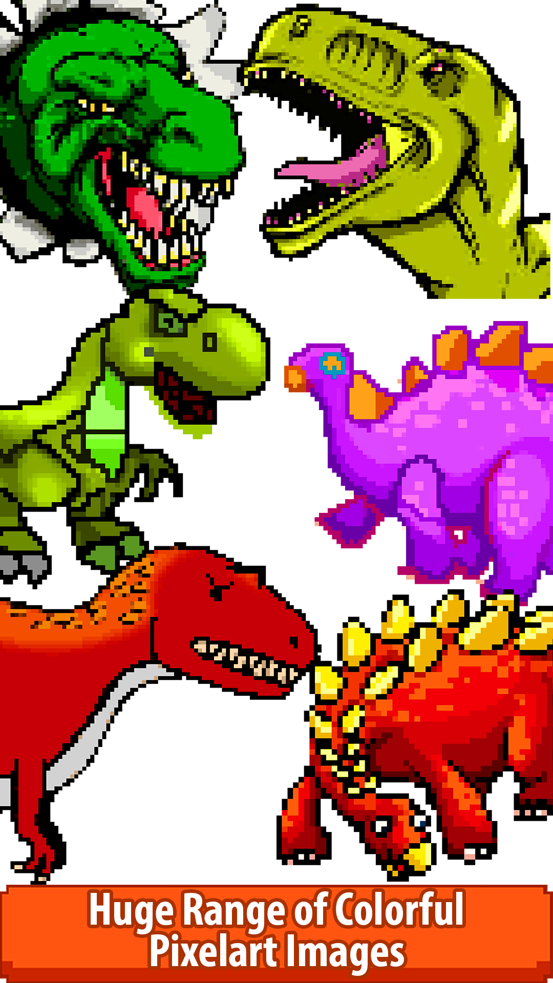 Dinosaurs pixel art