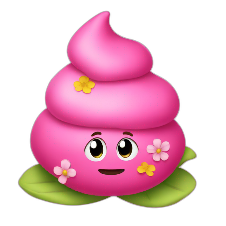 A poo with white on top ai emoji generator