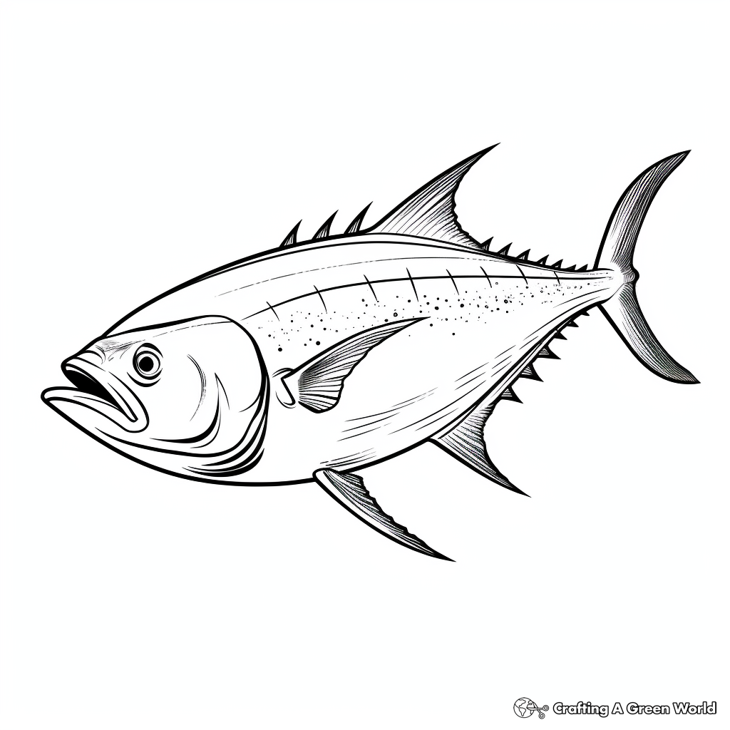 Tuna coloring pages