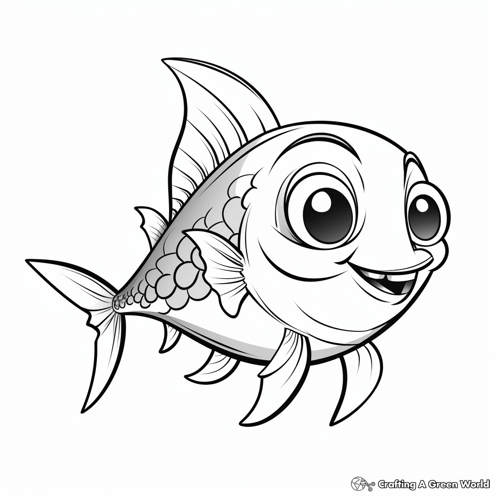 Tuna coloring pages