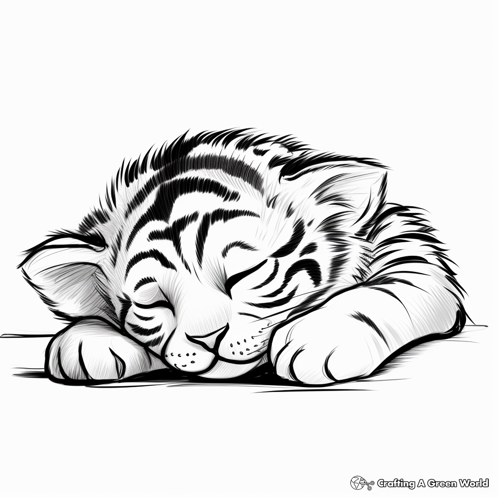 Tiger cub coloring pages