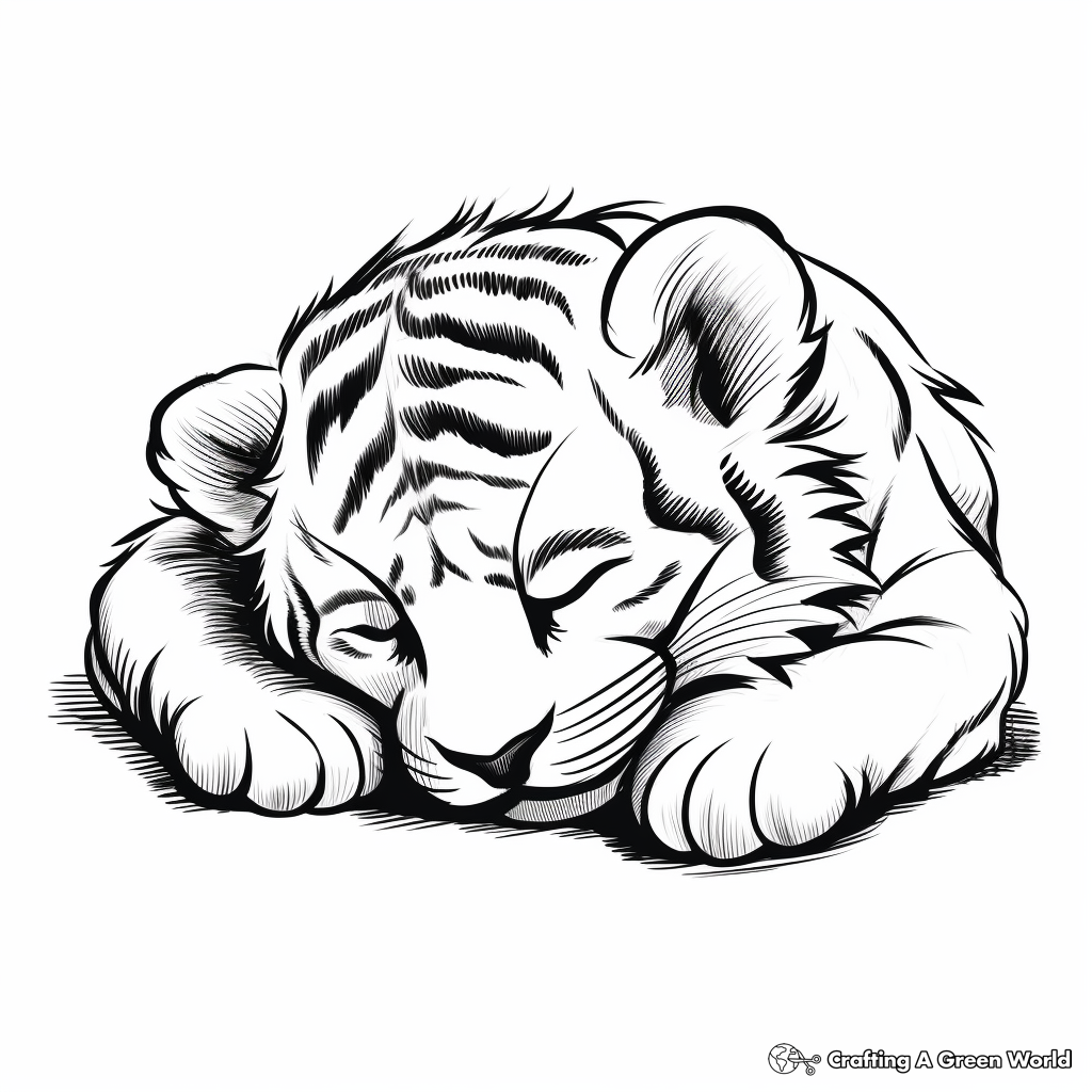 Tiger cub coloring pages