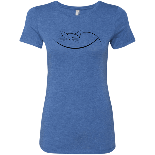 Cat nap womens triblend t
