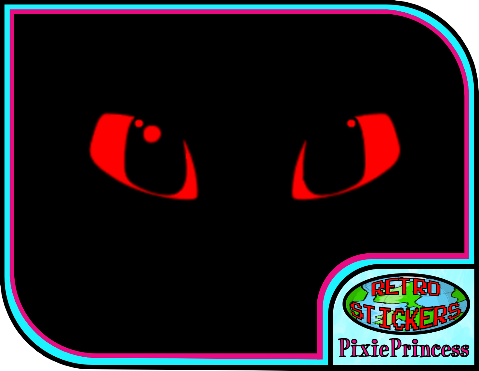 Toothless how to train dragon eyes m vinyl sticker wall art poster car van decal