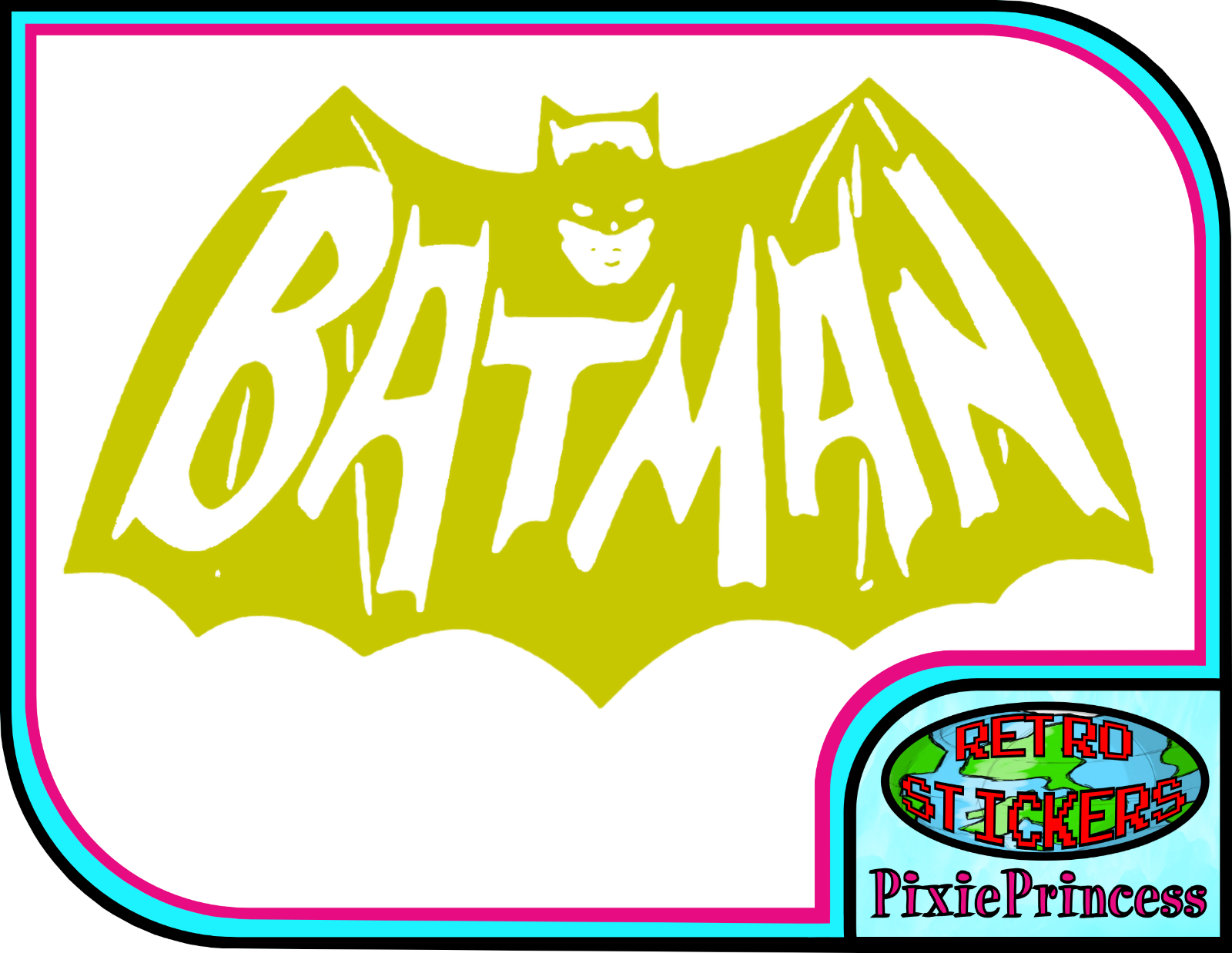 Batman logo j vinyl sticker wall art poster bedroom car laptop bike window decal