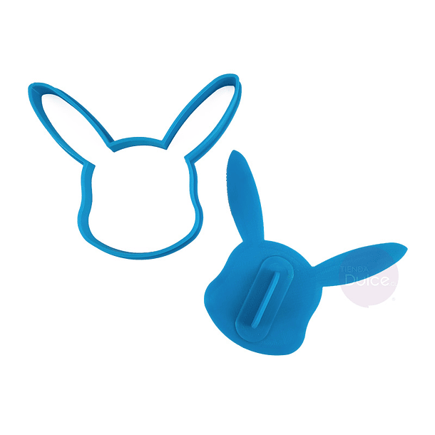 Cortador plãstico cara pikachu con marcador