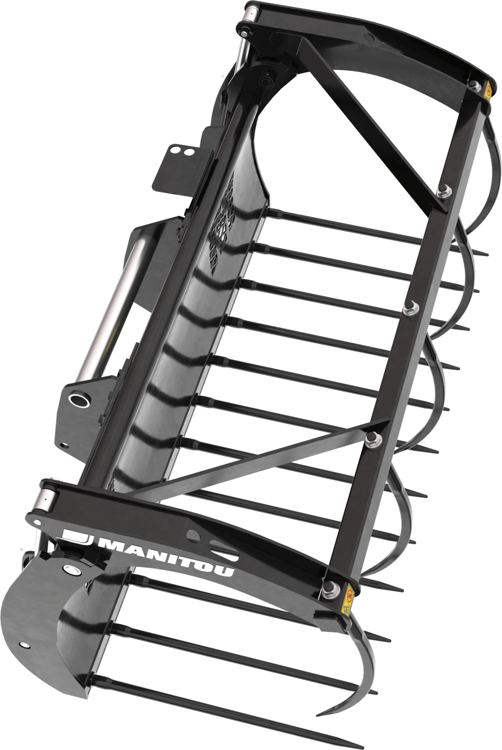 High capacity silage manure grab forks grabs