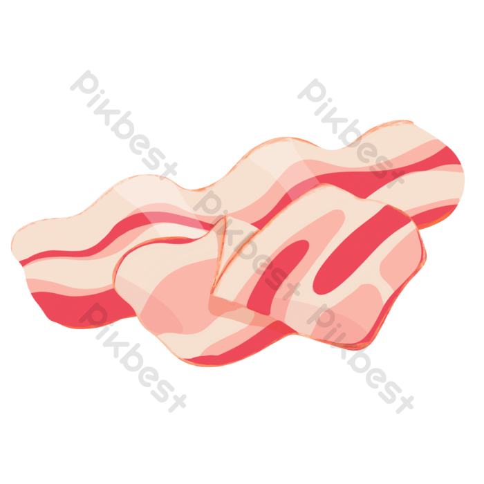 Raw meat bacon clipart png images psd free download