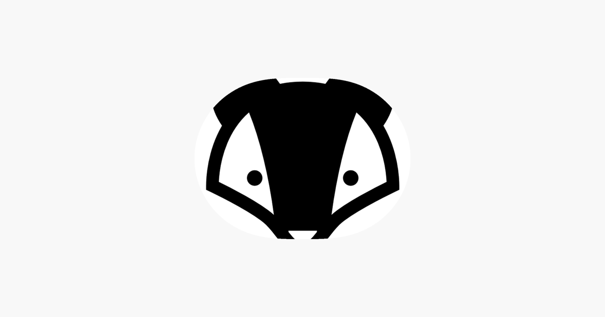 Badger stickers on the app store